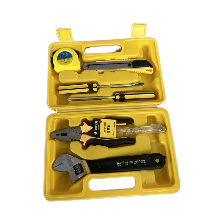 مجموعة أدوات من الفولاذ الكربوني متعددة الوظائف من 8 قطع لإصلاح المنزل DIY مع عبوة OEM قابلة للتخصيص 8-Piece Multifunctional Carbon Steel Tool Set for DIY Home Repair with Customizable OEM Packaging