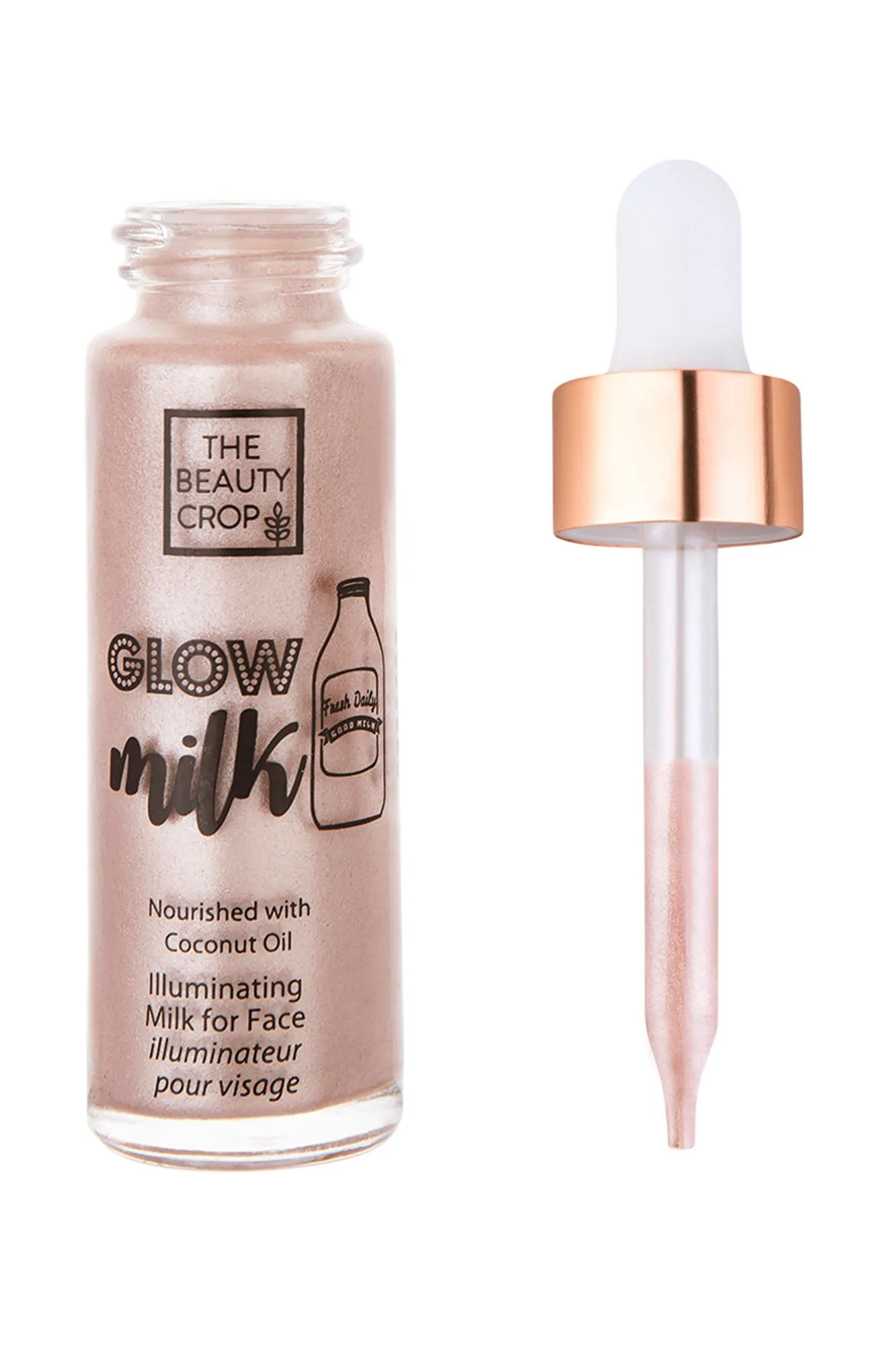 Beauty Crop Glow Milk Dropper Liquid Highlighter Love U So Matcha
