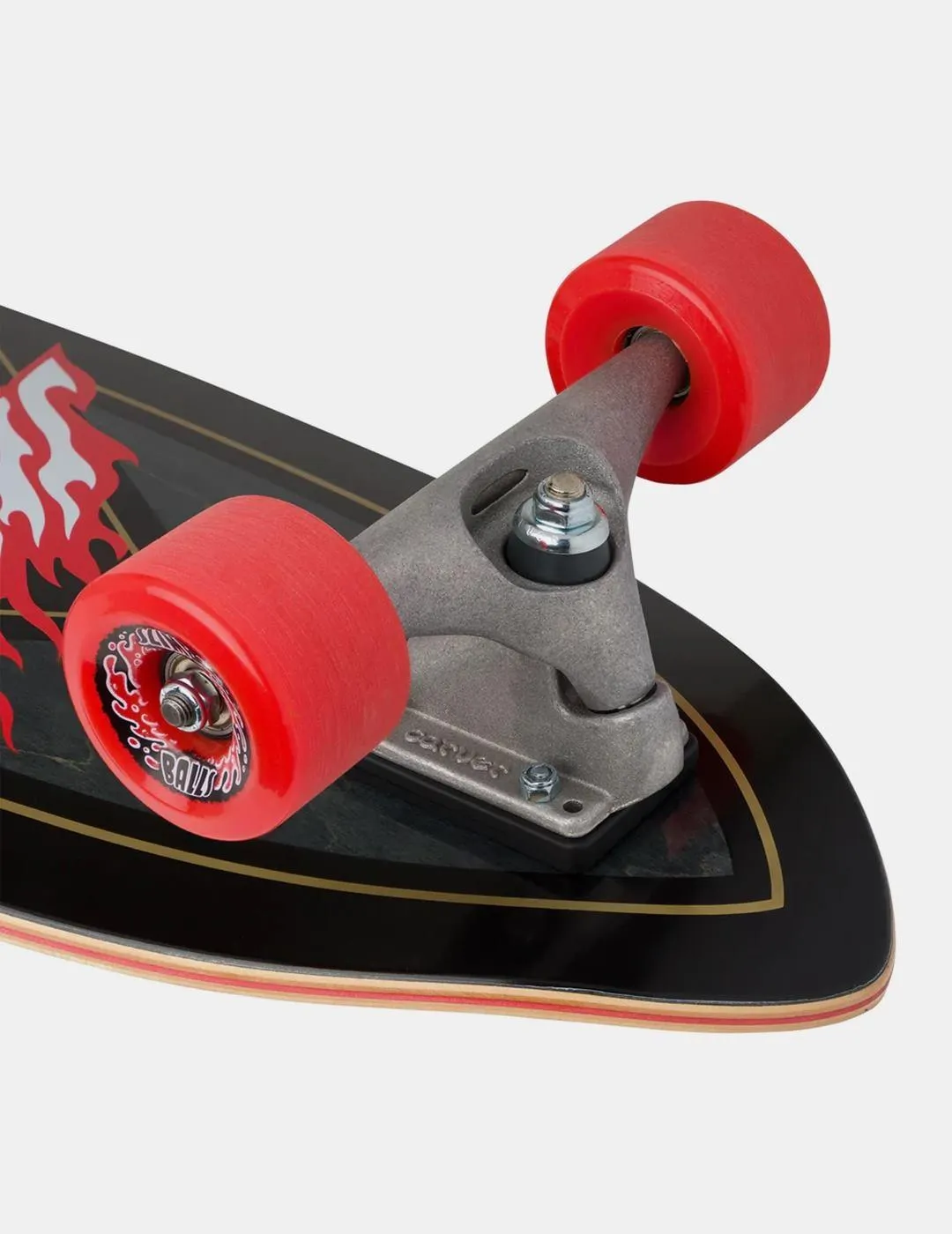 Carver Surf Skate Flamed Not a Dot Cut 9.75x29.95