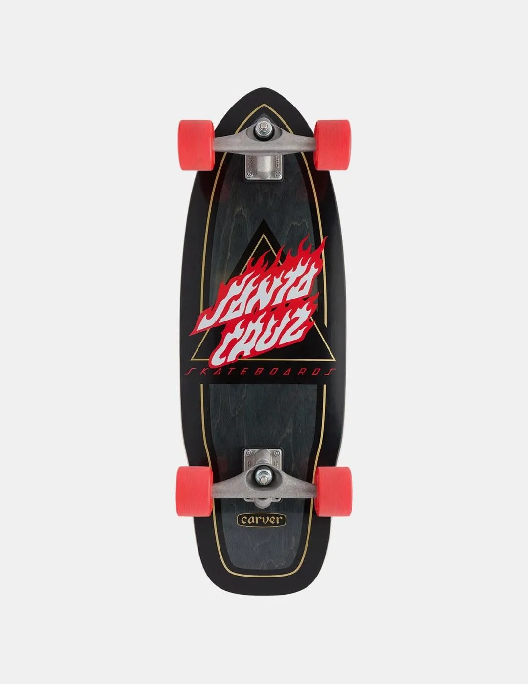 Carver Surf Skate Flamed Not a Dot Cut 9.75x29.95