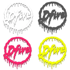 D5 SLIME BISCUIT VINYL DIE CUT STICKER 14CM