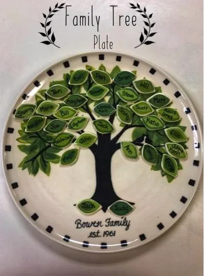 Family Tree Large Plate