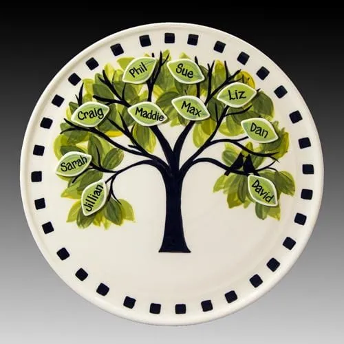 Family Tree Large Plate