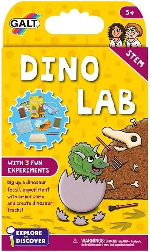 Galt Explore and Discover Dino Lab Experiment Kit for Ages 5 and Up