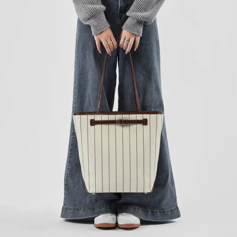 Genuine Leather Bucket Shoulder Bag