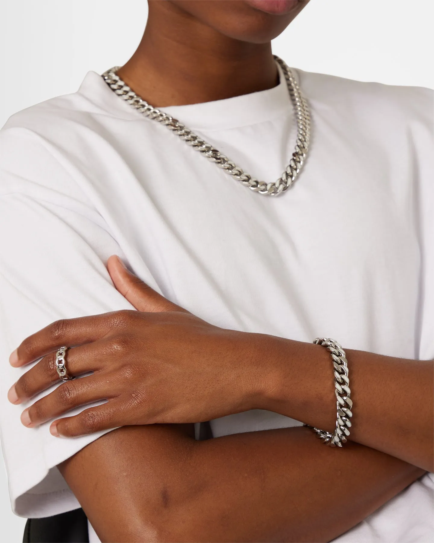 Guess Mainline X Culture Kings Glow In The Dark Bracelet Silver/Glow