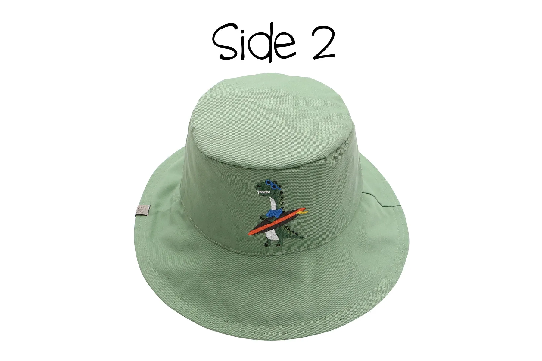 Kids Reversible Coloring Sun Hat - Dino