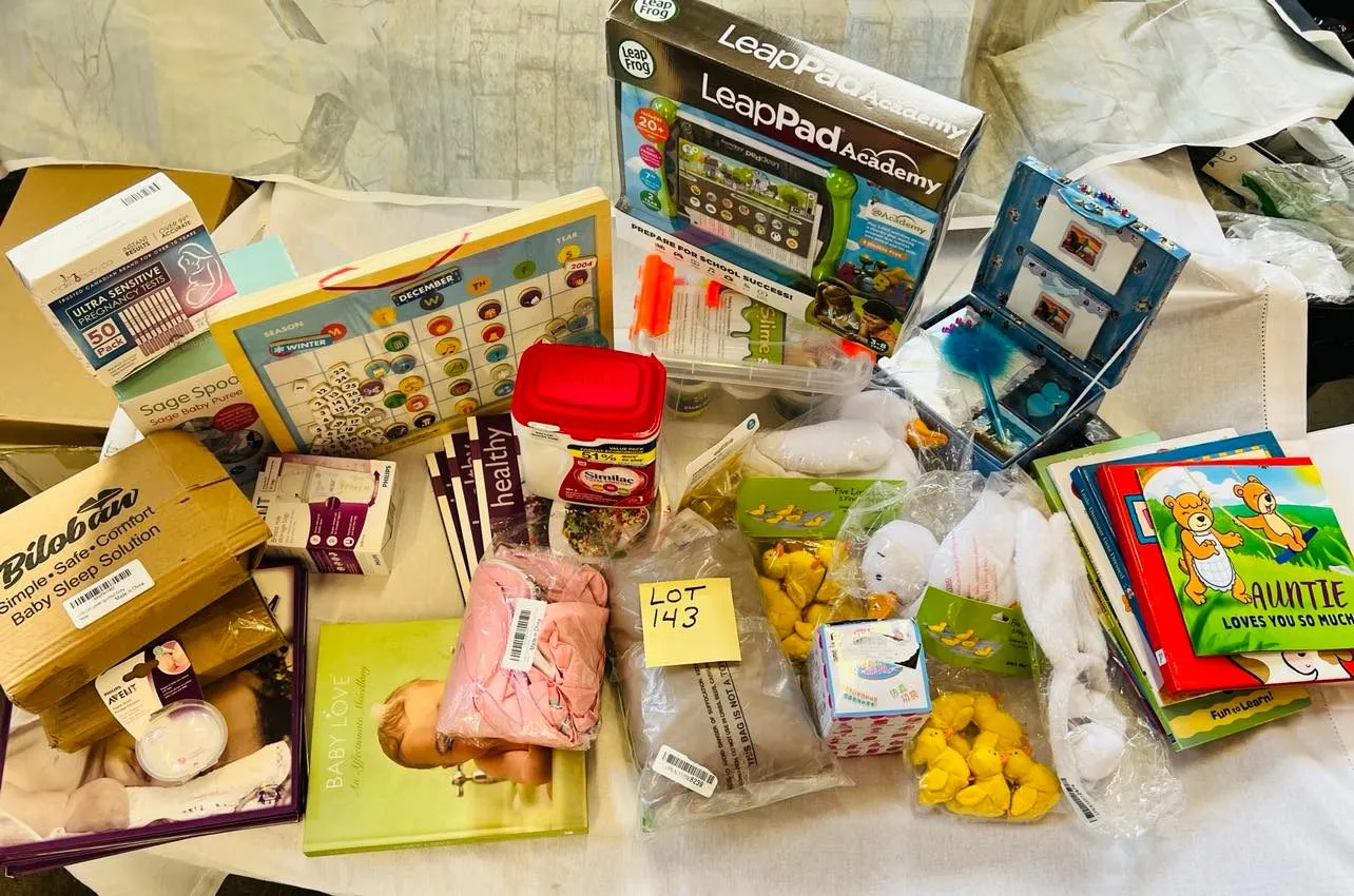 Lot 143- Large Baby & Toy Lot, MIx lot New/Returns, 35 Pieces
