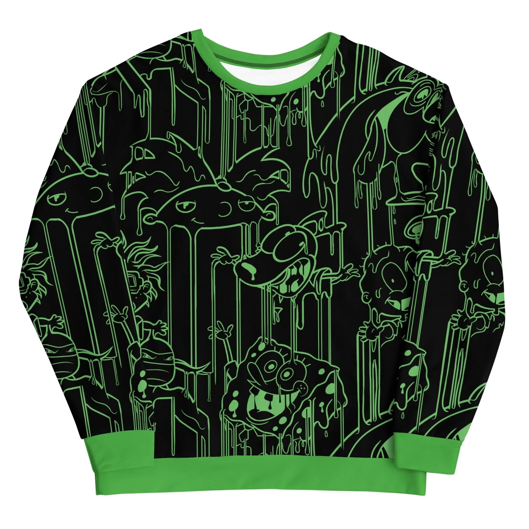 Slime Character Drip Unisex Crew Neck Sweatshirt