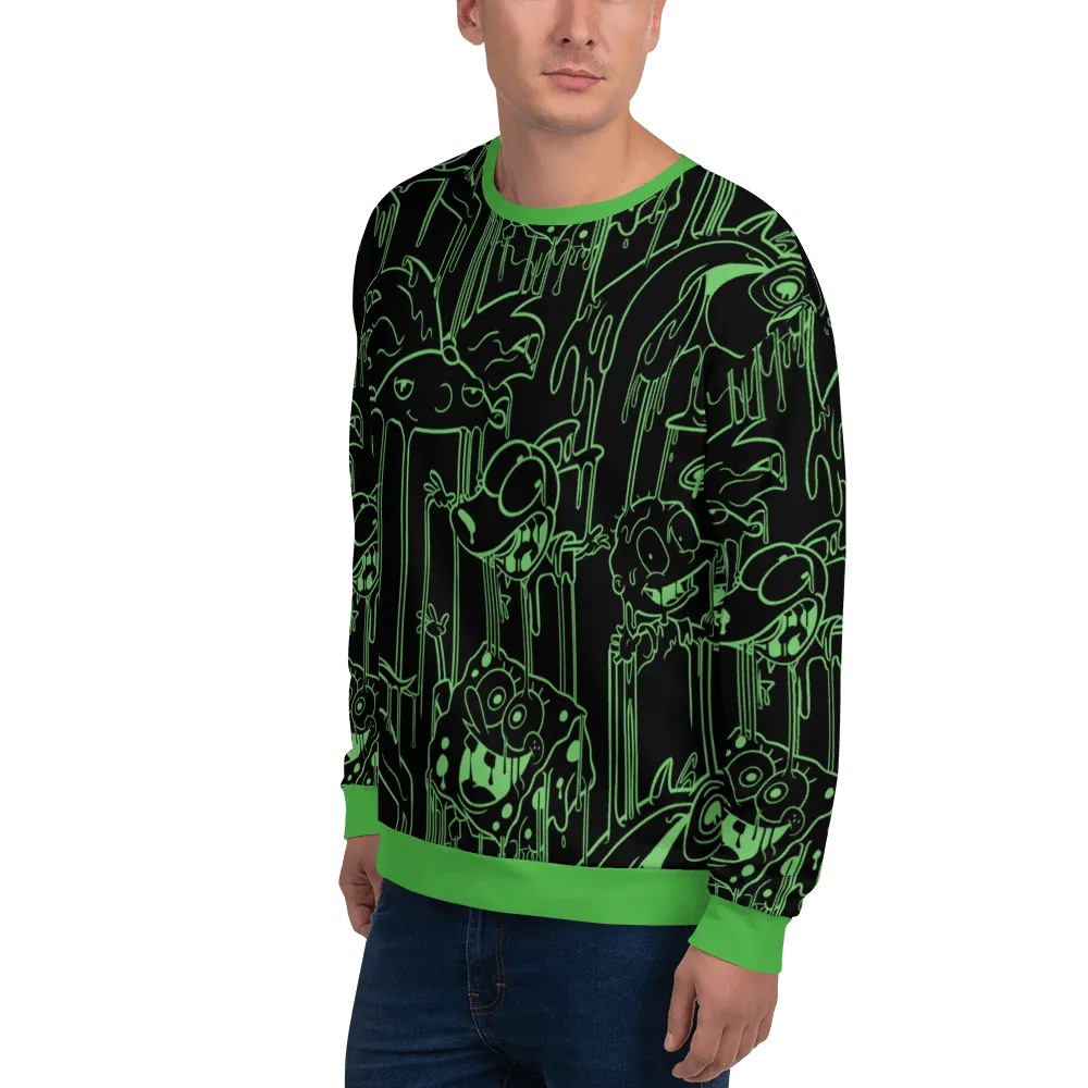 Slime Character Drip Unisex Crew Neck Sweatshirt