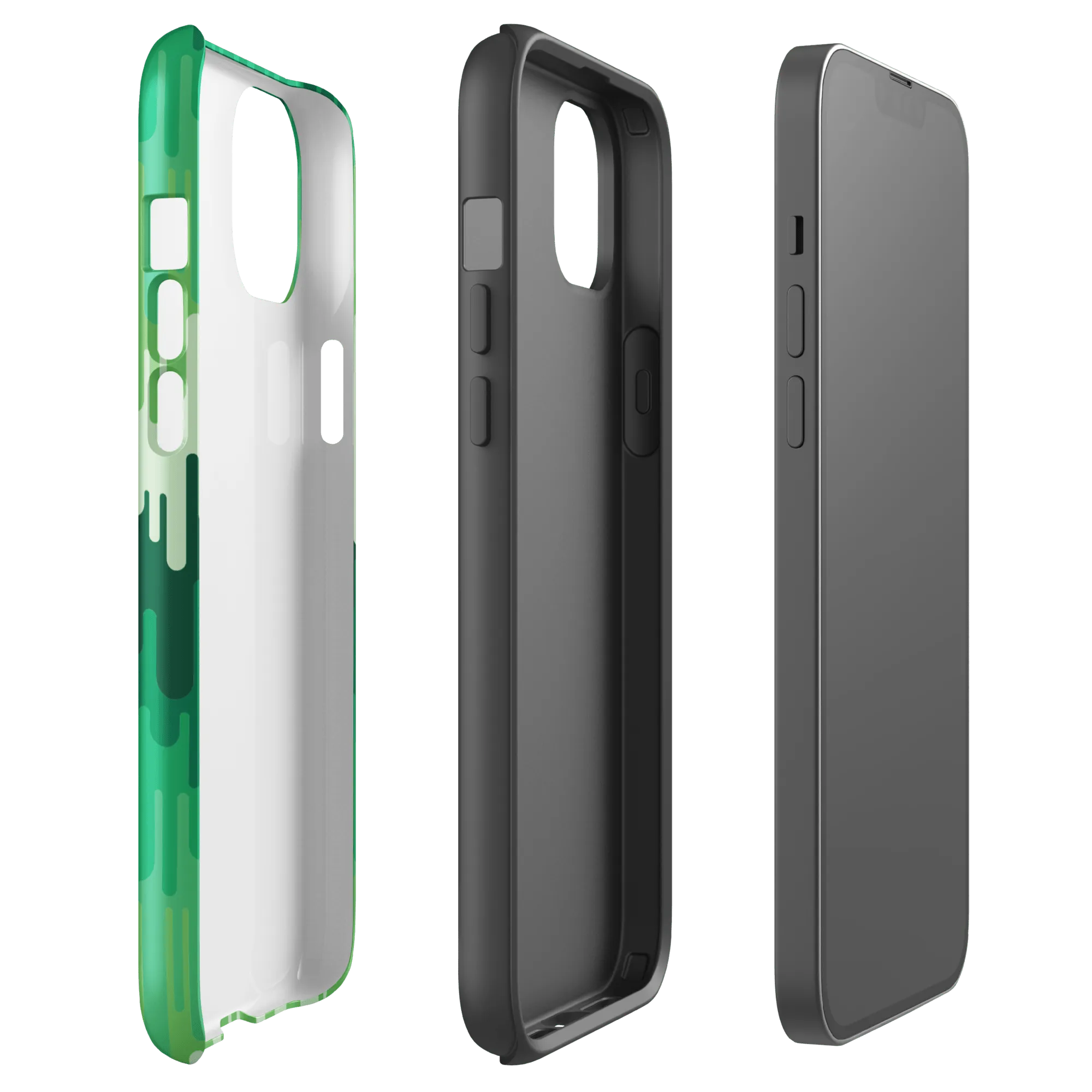 Slime Ombre Green Tough Phone Case - iPhone