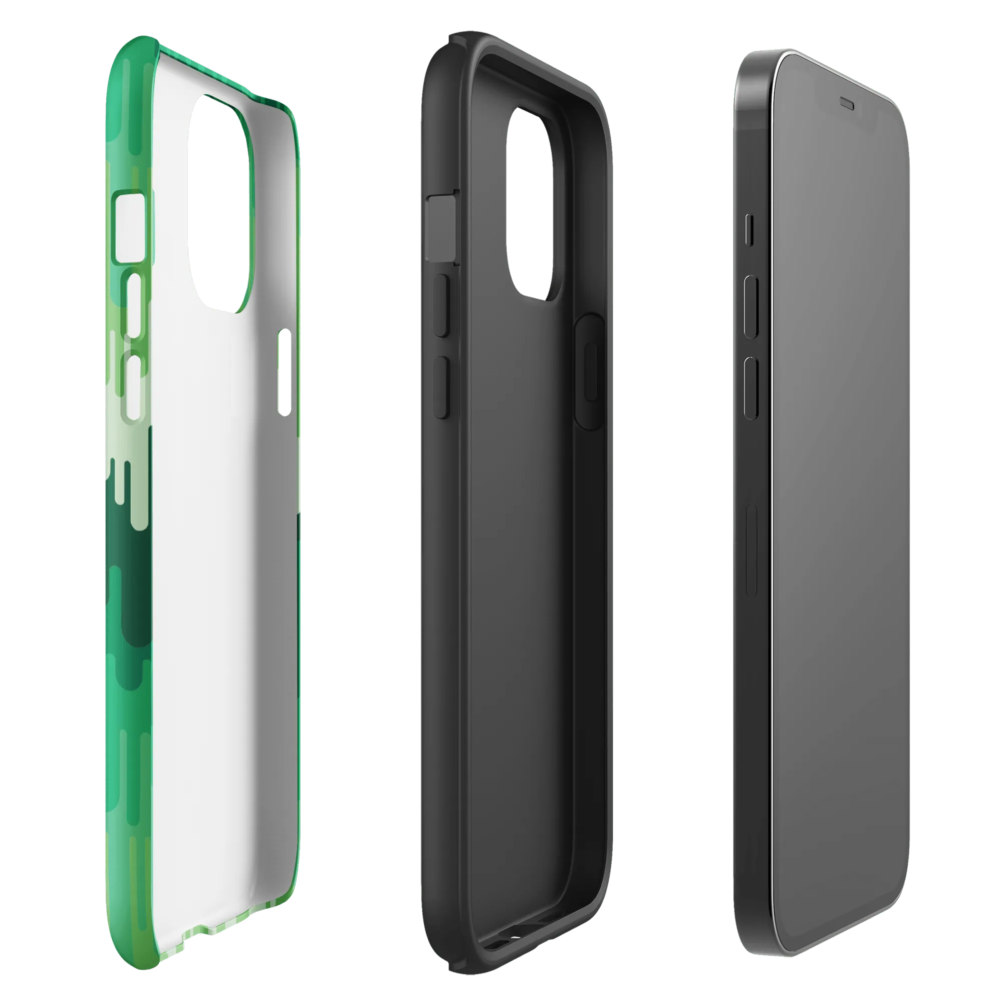 Slime Ombre Green Tough Phone Case - iPhone