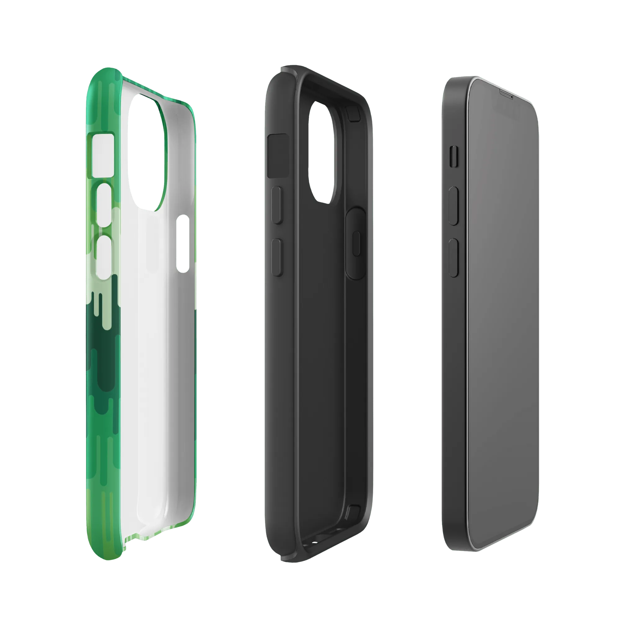 Slime Ombre Green Tough Phone Case - iPhone