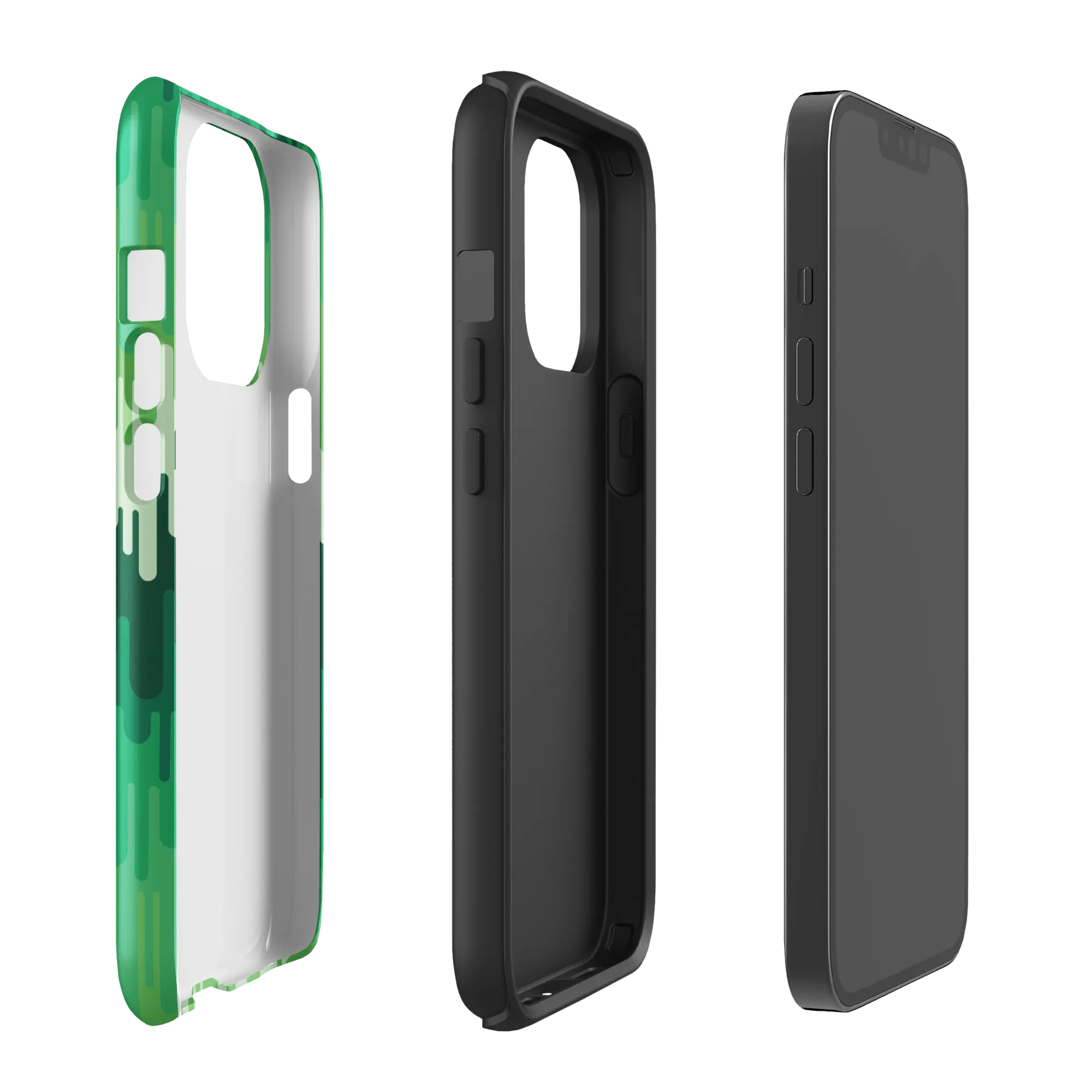 Slime Ombre Green Tough Phone Case - iPhone