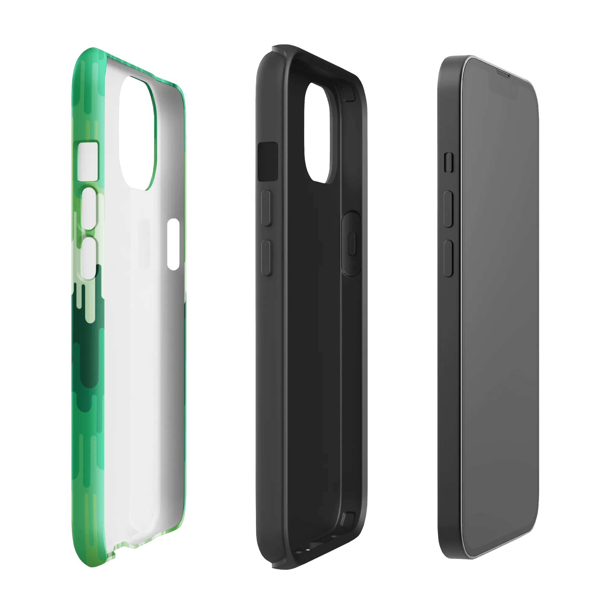 Slime Ombre Green Tough Phone Case - iPhone