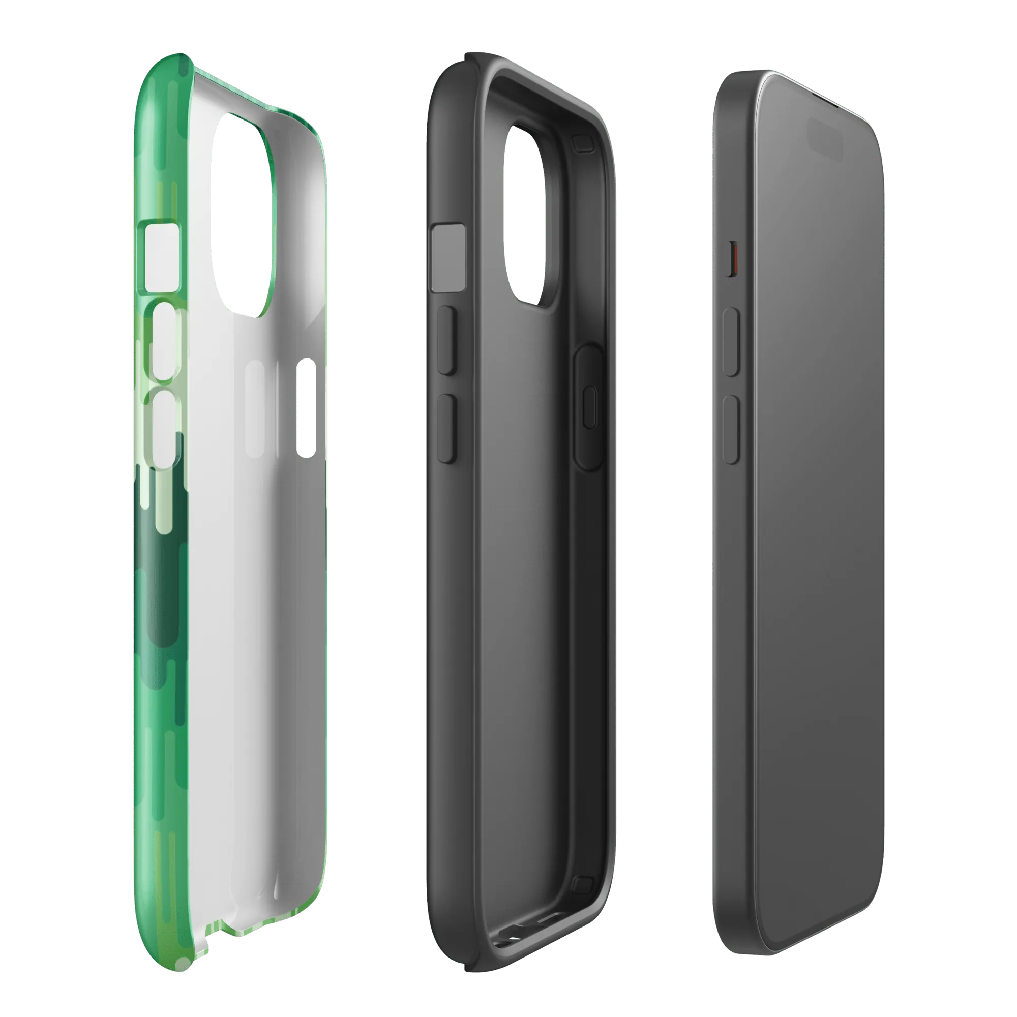Slime Ombre Green Tough Phone Case - iPhone