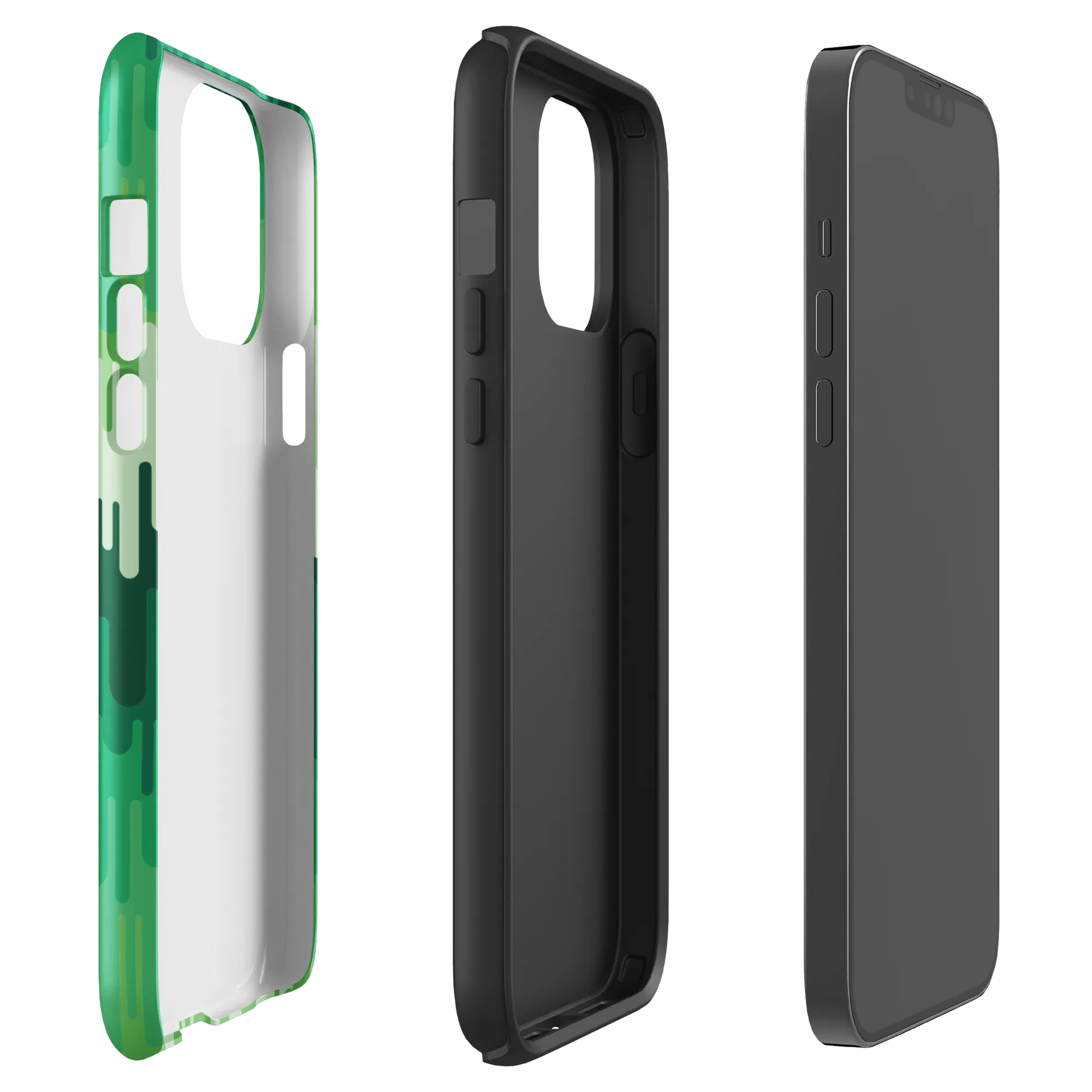 Slime Ombre Green Tough Phone Case - iPhone