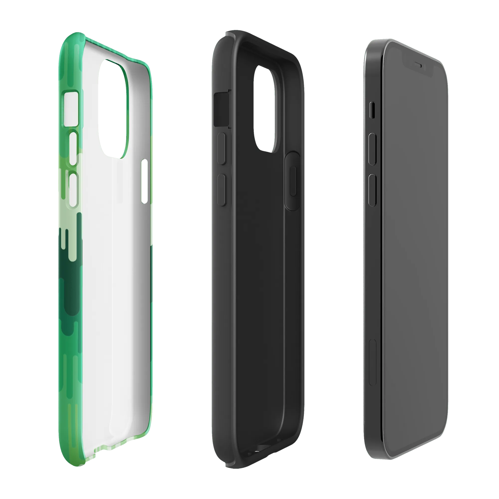 Slime Ombre Green Tough Phone Case - iPhone