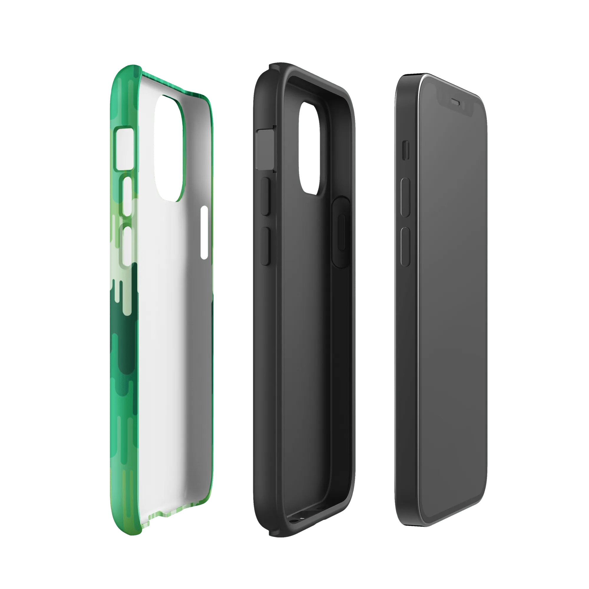 Slime Ombre Green Tough Phone Case - iPhone