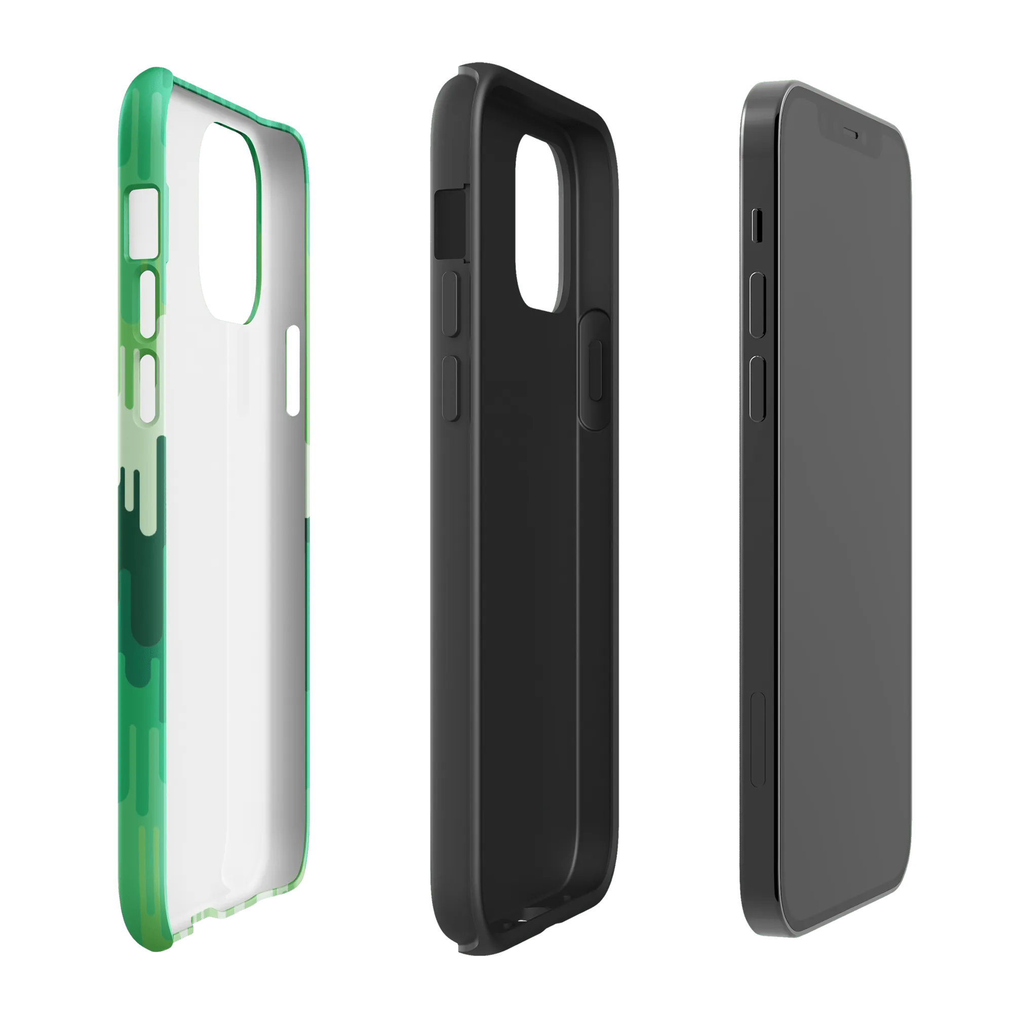 Slime Ombre Green Tough Phone Case - iPhone