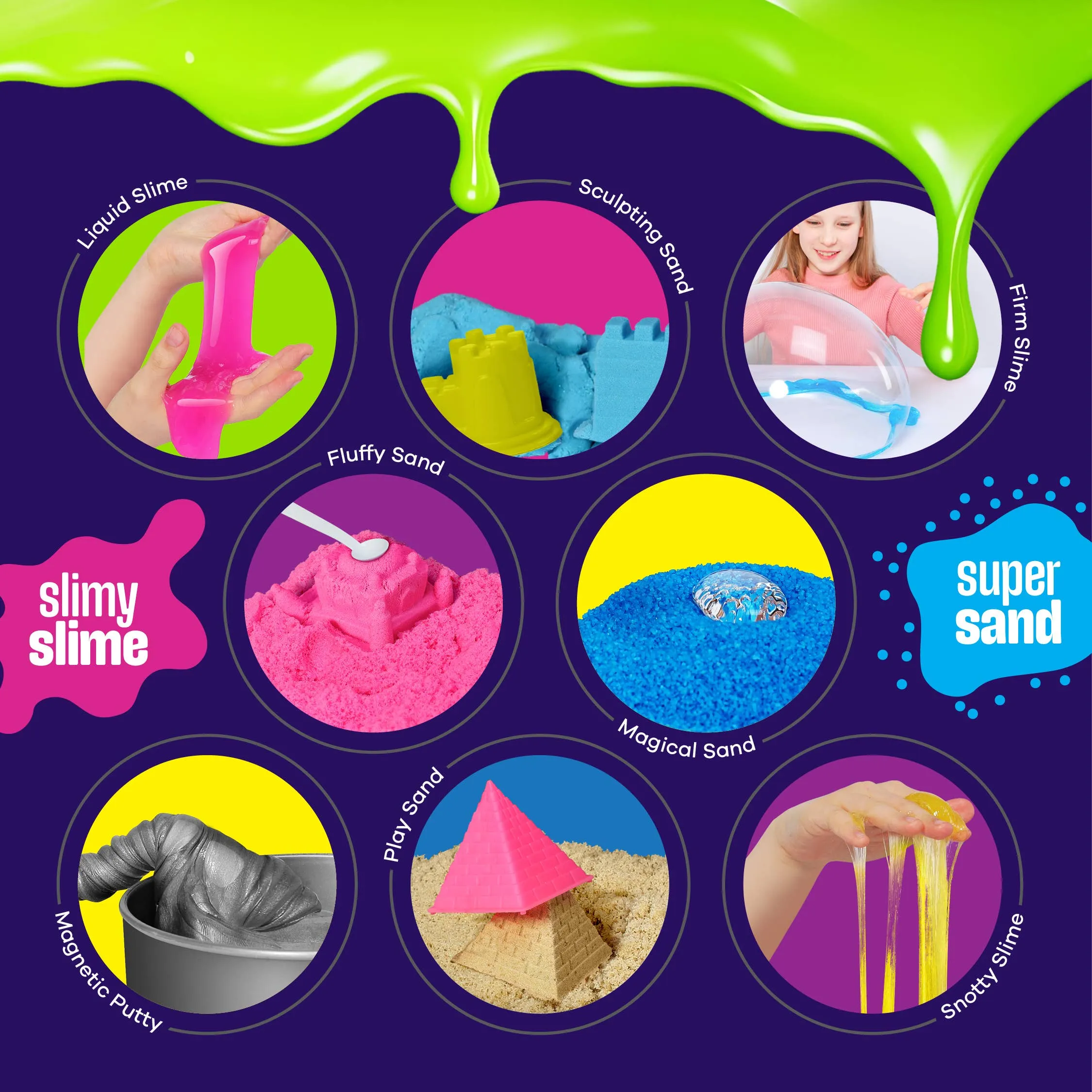 Slime, Putty & Sand Sensory Science Kit