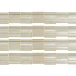 TILA 5x5mm 2Hole approx. 5.2g Ivory Transparent